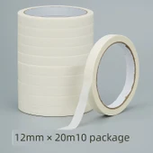 Sanat Kağıdı Bant - 1.2cm - 10 Rulo - 20 m/Rulo - 1