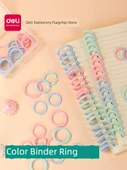 Delikli Sırt Kırtasiye Halkası - Plastik Karışık 22mm - 25 Adet - Pembe - 2