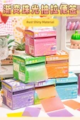 Şeffaf Çekilebilir Yapışkan Notlar - 1 Paket Mavi Gülümseme Dişler 126 Yaprak - 7