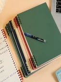 Retro B5 Gevşek Yaprak Defter - Kalın Kağıt B5 Yatay Çizgi 1 Yedek Çekirdek - 4