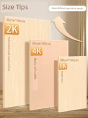 Taşınabilir Ahşap Sanat Resim Tahtası - 8K Butik + Çanta Boş Resim Tahtası (İnce Zımpara) - 5