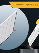 Yüksek Karbon Çelik Sanat Bıçağı - Alüminyum Alaşım - 3 Bıçaklı - 10 Bıçak (Model 1) - 4