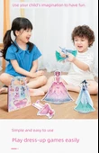 Prenses Manyetik Çıkartmalar Seti - Prenses Aşk ve Prenses Le - Model 2 - 4 Yaprak - 10