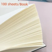 A5 Retro Deri İş Toplantısı Defteri - A5 Açık Gri [1 Paket] Kalınlaştırılmış 200 Sayfa - 3
