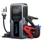 Ayt Utrai JS-9 12-24V Akü Şarj Powerbank Lastik Hava Kompresörü Şişirici Taşınabilir Dijital Kablosuz El Feneri Akü Takviye - 1