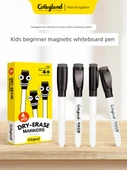 Çocuklar İçin Toksik Olmayan Silinebilir Beyaz Tahta Kalemleri - 10 Silinebilir Klips + 8 Silgi Uçlu Kalem - 2