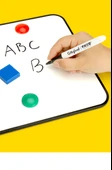 Çocuklar İçin Toksik Olmayan Silinebilir Beyaz Tahta Kalemleri - 10 Silinebilir Klips + 8 Silgi Uçlu Kalem - 11