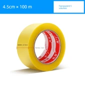 Şeffaf Paketleme Bandı 45mm x 100M - 5 Rulo (Çok Satan Model 1) thumbnail 1
