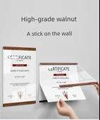 A4 Sertifika Kapağı Çerçevesi - Alüminyum Alaşım - Altın - Yatay - Tek Katmanlı thumbnail 6