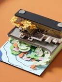 3D Kağıt Oymalı Yapışkan Not - Oymalı Kafes Ay Işığı Hediye Paketi - 2