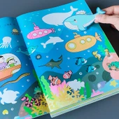 Eğitici Çocuk Çıkartma Kitabı A4 Boyut - 2 Parça Set [Araç + Matematik Aydınlatma] thumbnail 3