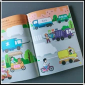 Eğitici Çocuk Çıkartma Kitabı A4 Boyut - 2 Parça Set [Araç + Matematik Aydınlatma] thumbnail 8