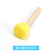 Çocuklar için Sanat Sünger Boya Fırçası - Tekli - 3cm Çap - 1