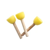 Çocuklar için Sanat Sünger Boya Fırçası - Tekli - 3cm Çap - 6