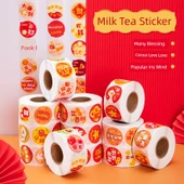 Yeni Yıl Festif Kendinden Yapışkanlı Etiket Sticker - H694 (500 adet) - 4