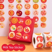 Yeni Yıl Festif Kendinden Yapışkanlı Etiket Sticker - H695 (500 adet) - 10