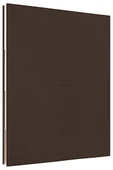 LATON KOPPİ B5 TARİHSİZ PLANLAYICI TOPLANTI ORGANİZATÖRÜ TERMO DERİ YUMUŞAK KAPAK DEFTER 18x23cm 128 YAPRAK KOYU KAHVERENGİ - 1