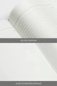 LATON VİİLEA A5 PREMİUM TERMO DERİ YUMUŞAK KAPAK PVC A5 KAYDIRICI ÇANTA,PVC A6 YAPIŞTIRICI CEP DEFTER 14x21cm 96 SAYFA KOYU GRİ - 3