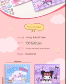 Bubbleslı Sticker Kitabı - 6 Paket [Culomi + Hello Kitty + Pudding Köpeği + Yugui Köpeği + Merlot + Pacha Köpeği] - Cımbızlı - 8