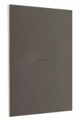 LATON VİİLEA A5 PREMİUM TERMO DERİ YUMUŞAK KAPAK PVC A5 KAYDIRICI ÇANTA,PVC A6 YAPIŞTIRICI CEP DEFTER 14x21cm 96 SAYFA KOYU GRİ - 1