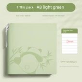 Cep Mini Defter - Yatay Çizgi - Açık Yeşil Kalem ile thumbnail 1