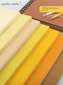 A2/4 Açık 8K Sarı Karton Kalınlaştırılmış DIY Kağıt - 4 Açık (38*53cm) İpeksi Açık Sarı - 10 Sayfa - 4