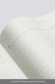 LATON AİNA A5 TARİHSİZ PLANLAYICI PREMİUM TERMO DERİ YUMUŞAK KAPAK DEFTER 14x21cm 368 SAYFA KOYU GRİ - 4
