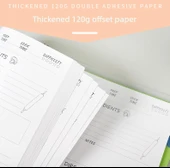DIY Tarif Defteri Gevşek Yapraklı Defter - Açık Mavi - 9