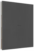 LATON KOPPİ B5 TARİHSİZ PLANLAYICI TOPLANTI ORGANİZATÖRÜ TERMO DERİ YUMUŞAK KAPAK DEFTER 18x23cm 128 YAPRAK KOYU GRİ - 1
