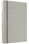LATON TAVOİTE A5 TARİHSİZ PLANLAYICI KUMAŞ SERT KAPAK DEFTER 14x21cm 256 YAPRAK AÇIK GRİ - 1