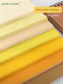 A2/4 Açık 8K Sarı Karton Kalınlaştırılmış DIY Kağıt - 4 Açık Sarı Serisi (9 Renk İçin 1) - 9 Sayfa - 2