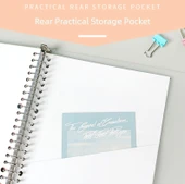 DIY Tarif Defteri Gevşek Yapraklı Defter - Açık Mavi - 11