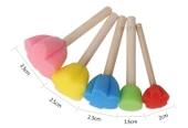Sünger Boya Fırça Seti - G 12'li Paket (Rastgele Desen) - 9