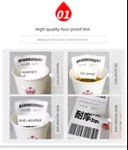 Parlak Beyaz PET Barkod Etiketi - 40x25 - 4000 Adet/Rulo - 2 Sıra thumbnail 9