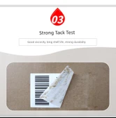 Parlak Beyaz PET Barkod Etiketi - 40x25 - 4000 Adet/Rulo - 2 Sıra thumbnail 11