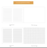 Minimalist Cornell Defter 16K Sığır Derisi Siyah Kart (5 Kafes) - 12