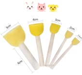 Sünger Boya Fırça Seti - 1.5cm Tek Fırça - 8
