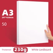 A3 Beyaz Karton 230G - 50 Yaprak (Kalınlaştırılmış) - 1