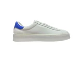 Lufian Anton Erkek Hakiki Deri Sneaker Beyaz Mavi 111230254 - 1