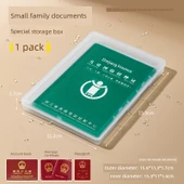 Doğum Belgesi Koruma Kapağı Depolama Kutusu - Kalınlaştırılmış Güçlendirme - 1 Paket - Aşı Kitabı/Kayıt Kutusu (Yapışmaz/Gri Değil) - 1