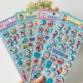 3D Stereo Baloncuklu Çocuk Karikatür Kristal Elmas Çıkartmalar - Doraemon Dört - 1