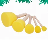 Sünger Boya Fırça Seti - 1.5cm Tek Fırça - 7