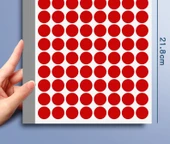 Karışık Renkli Nokta Çıkartmaları 25mm - 480 Adet thumbnail 11