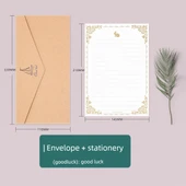 Minimalist Davetiye Kartı Şükran Zarf Seti - Deri Parlak (1 Zarf + 1 Mektup) - 1
