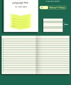 İlkokul Öğrenci Alıştırma Defteri - 3-6 Sınıf - İngilizce + Matematik [20 Paket] Kalın 30 Sayfa/1 Jel Kalem - 12