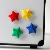 Manyetik Çıkartmalar - Mavi Parmak - 2.6cm - 10 Adet - 3