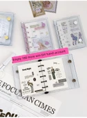 5 Delikli PVC Mini Gevşek Klasör - Mor (Geliştirilmiş Yırtma Cebi) - 12