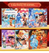 Nezha DIY Sessiz Kitap Çıkartmaları - Hangi Manyetik Sessiz Kitap 4 Paket #1 - 9