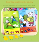 Çocuklar için Çıkartma Kitabı - 3-4 Yaş - 6 Kitap - 10