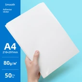 A4 Etiket Yazıcı Kağıdı - A4/50 Düz Yapışkanlı - 1